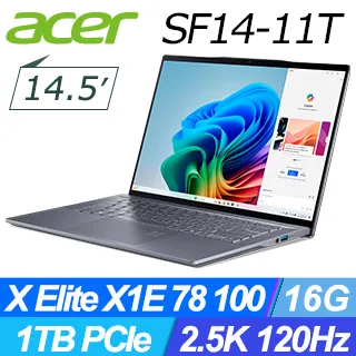 ACER Swift 14 AI SF14-11T-X5F7 灰(Snapdragon X Elite X1E 78 100/16G/1TB/WQXGA/14) 歷史價格詳細信息