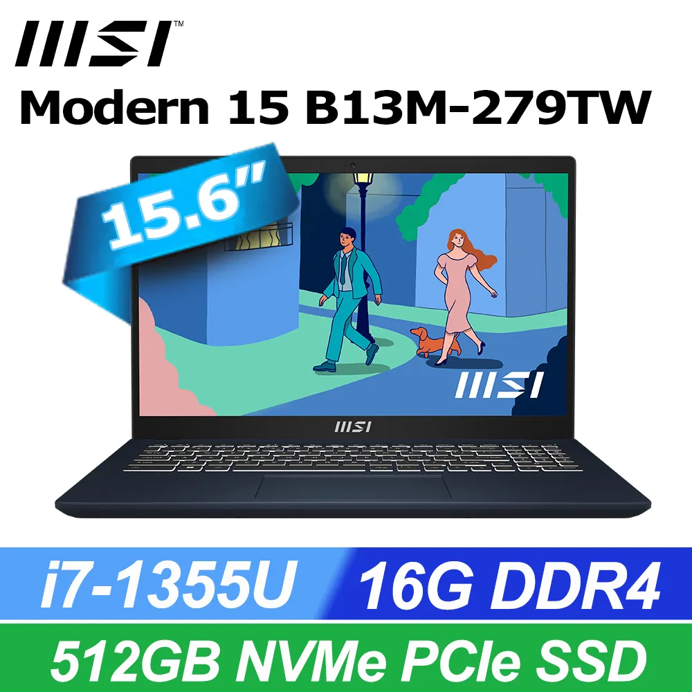 MSI 微星 Modern 15 B13M-279TW 商務筆電 i7/16G/512GB/星辰藍【GAME休閒館】 歷史價格詳細信息