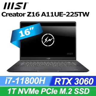 MSI Creator Z16 A11UE-225TW 16吋獨顯筆電 i7 11800H 16G+16G 2TB 歷史價格詳細信息