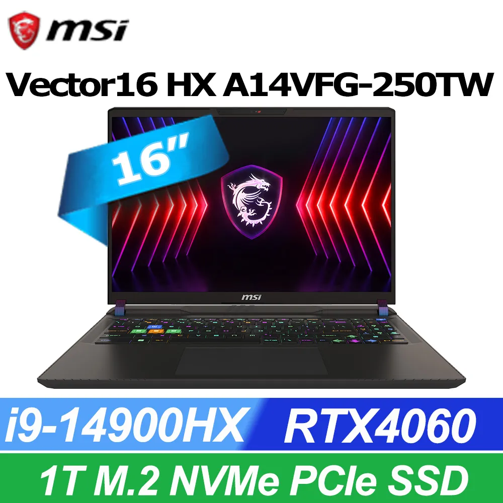 MSI微星 Vector 16 HX 16吋 電競筆電灰色(i7-14650HX/16GB/1TB/RTX4080-12GB/WIN11/A14VHG-691TW) 歷史價格詳細信息