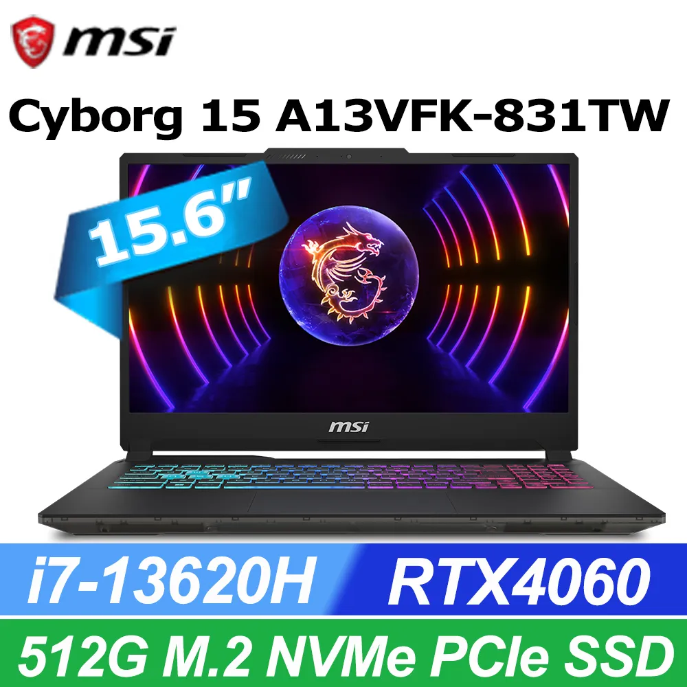 【1TB行動硬碟組】MSI Cyborg 15 AI A1VEK-015TW(Ultra 7 155H/16G/RTX4050/1T/W11/144Hz/15.6) 歷史價格詳細信息