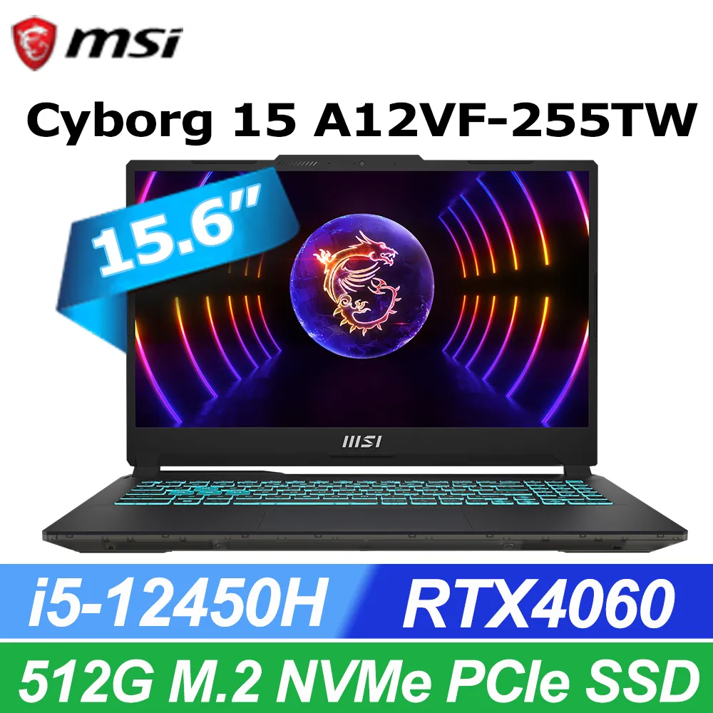 MSI微星 Cyborg 15 A12VF-255TW-SP4 黑(i5-12450H/32G/1TB SSD/RTX4060 8G/W11/15.6)特仕筆電 歷史價格詳細信息
