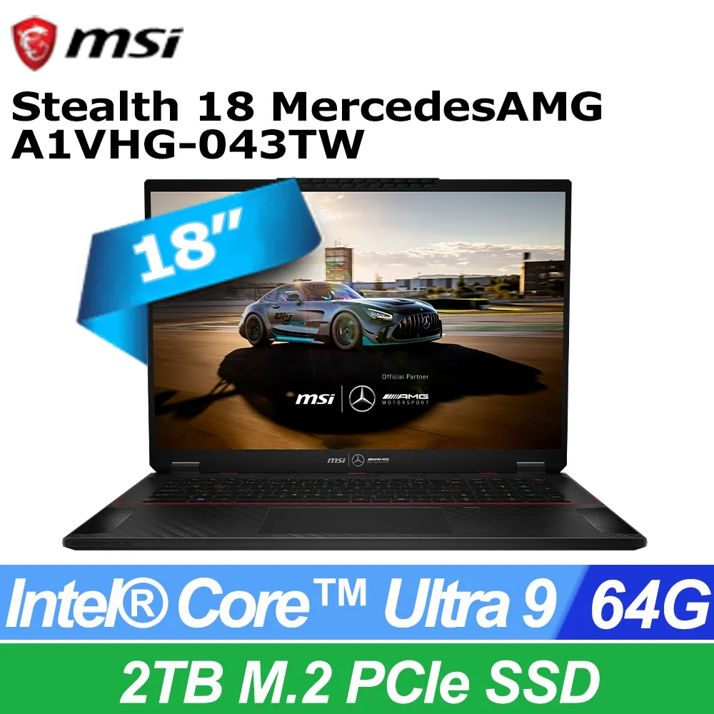 MSI Stealth 18 MercedesAMG A1VHG-043TW(Intel Core Ultra 9 185H/64G/RTX4080/2T SSD/W11P) 歷史價格詳細信息