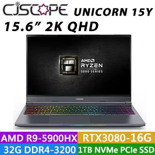 CJSCOPE UNICORN 15Y銀鐵灰 (R9-5900HX/RTX3080-16G/16G*2/1TB PCIe M.2 SSD/WIN10/15.6FHD) 歷史價格詳細信息