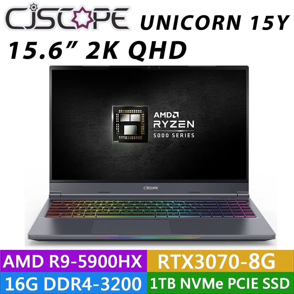 CJSCOPE UNICORN 15Y銀鐵灰 (R9-5900HX/RTX3080-16G/16G*2/1TB PCIe M.2 SSD/WIN10/15.6FHD) 歷史價格詳細信息