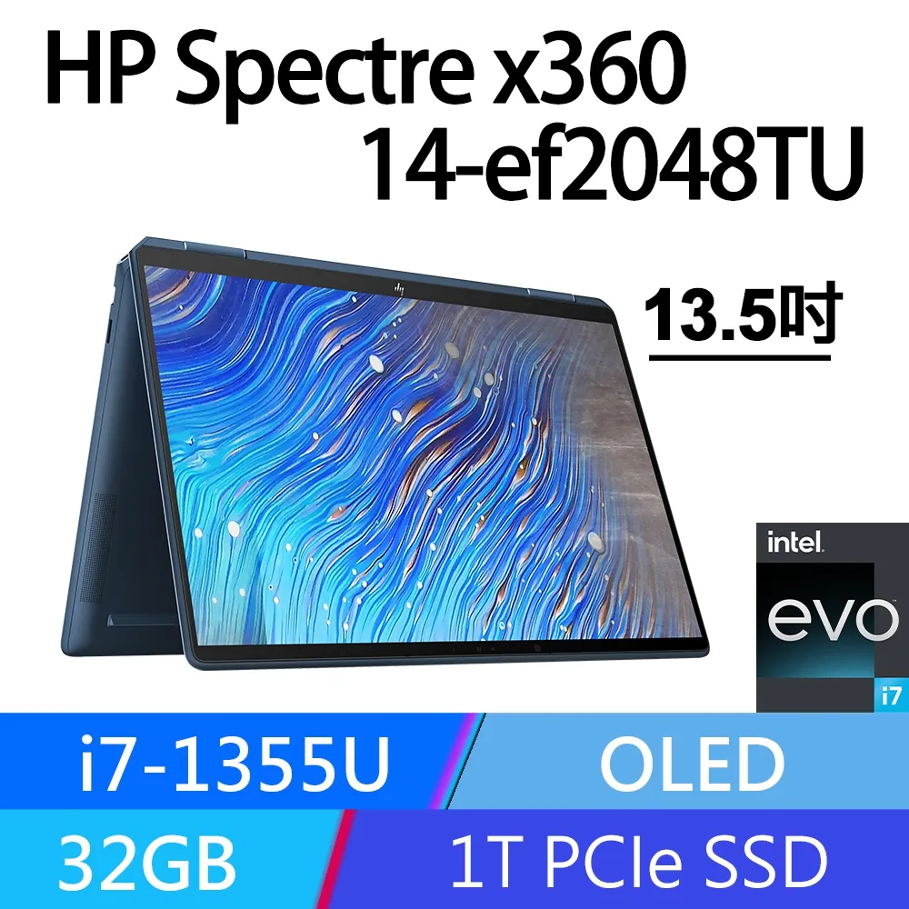 HP Spectre x360 14-ef2048TU(i7-1355U/32G/1TB PCIe SSD/Win11/ 3K2K/13.5) 歷史價格詳細信息