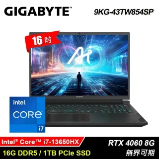 【GIGABYTE 技嘉】16吋i7 RTX4060 AI電競筆電(G6X 9KG-43TW865SH/i7-13650HX/32G/1T+1TB/W11) 歷史價格詳細信息