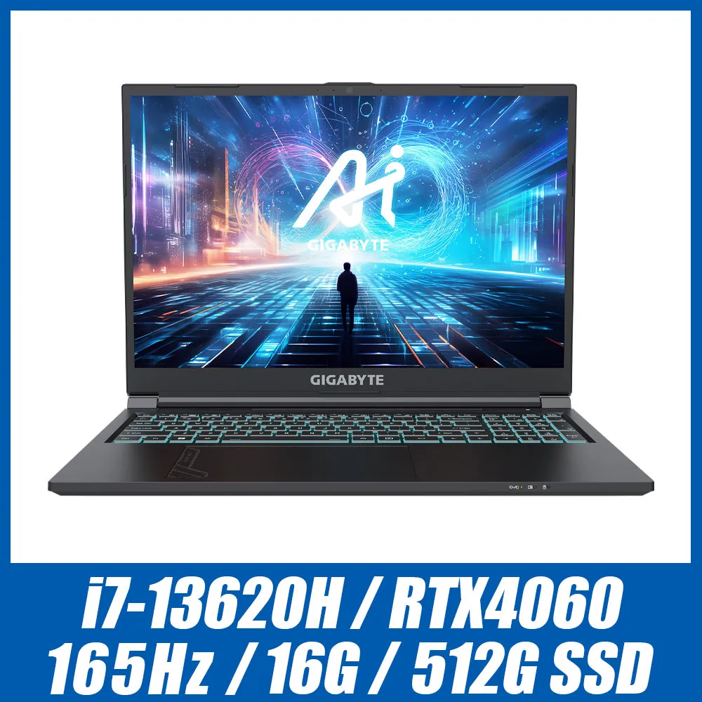 技嘉GIGABYTE G6 MF-H2TW853KH 16吋電競筆電 黑色(i7-13620H/16G/512GB/RTX4050 6G/165Hz) 歷史價格詳細信息