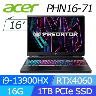ACER PHN16-71-91QX(i9-13900HX/16G DDR5/1TB PCIe/RTX4060 8G/WIN11/WUXGA165Hz/16吋)電競筆電 歷史價格詳細信息