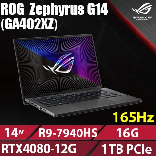 ASUS ROG Zephyrus G14 GA402XZ-0026E7940HS-NBL (AMD R9-7940HS/16G/RTX4080/1TB PCIe/W11/165Hz/14) 歷史價格詳細信息