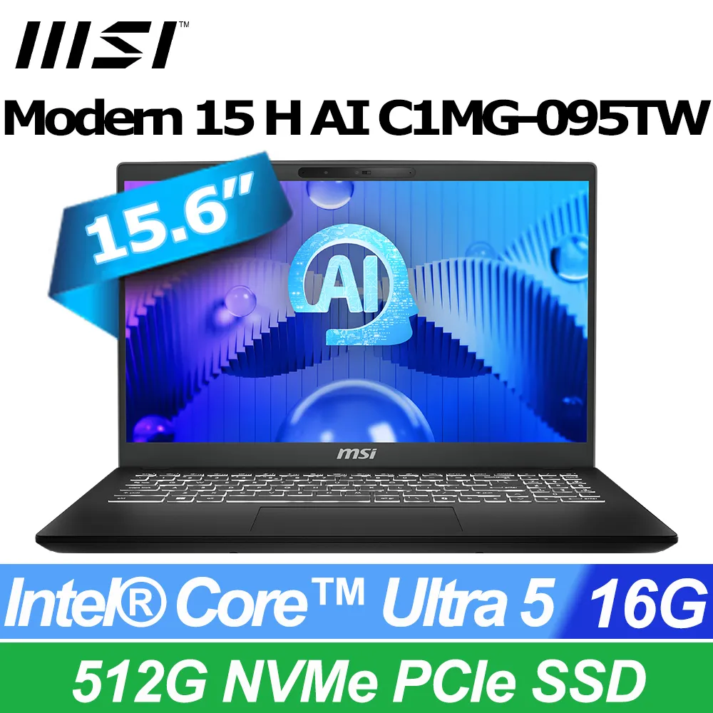 MSI 微星 Modern 15 H AI C1MG-023TW 電競筆電(Ultra 7/16G/1TB) 歷史價格詳細信息