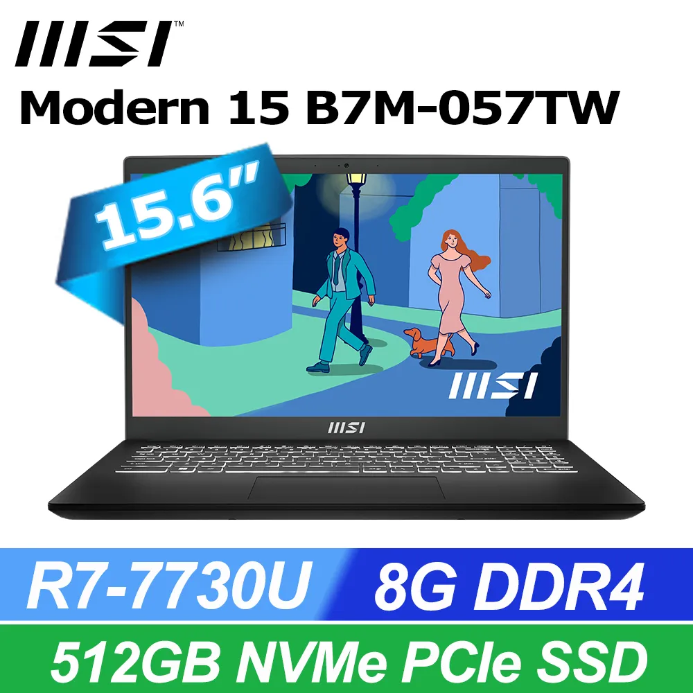 MSI微星 Modern 15 B7M-203TW (R5-7530U/16G/512G SSD/Win11/FHD/15.6)商務筆電 歷史價格詳細信息