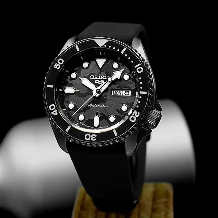 SEIKO 精工 5 Sports 迷彩限定款機械錶-4R36-13B0G/SRPJ37K1 歷史價格詳細信息