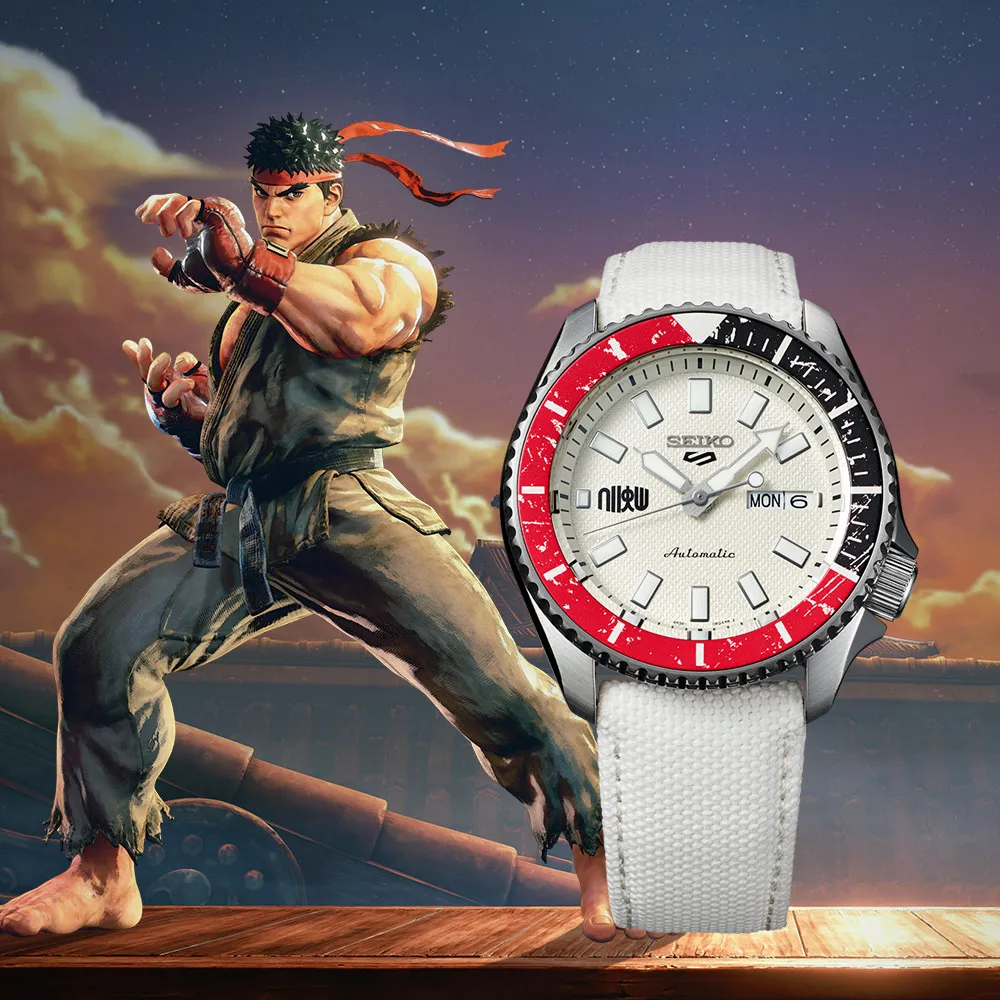 SEIKO 5 X 快打旋風聯名腕錶-RYU隆(SRPF19K1)4R36-08P0W 歷史價格詳細信息