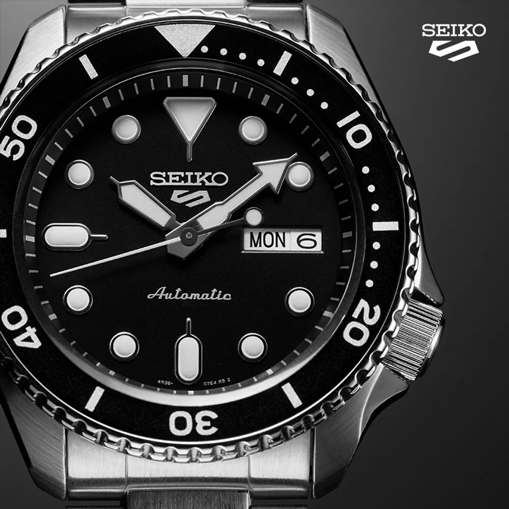 【SEIKO】精工 5 Sports系列機械錶 SRPD55K1 鋼錶帶機械錶潛水錶 4R36-07G0Q黑42.5mm 歷史價格詳細信息