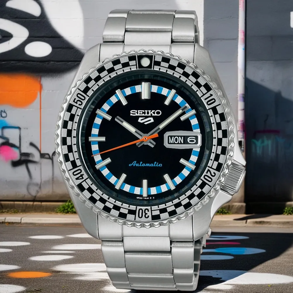 【Seiko精工】4R36-15D0D(SRPK13K1)55周年現代詮釋版潮流機械腕錶 黑色42.5mm 歷史價格詳細信息
