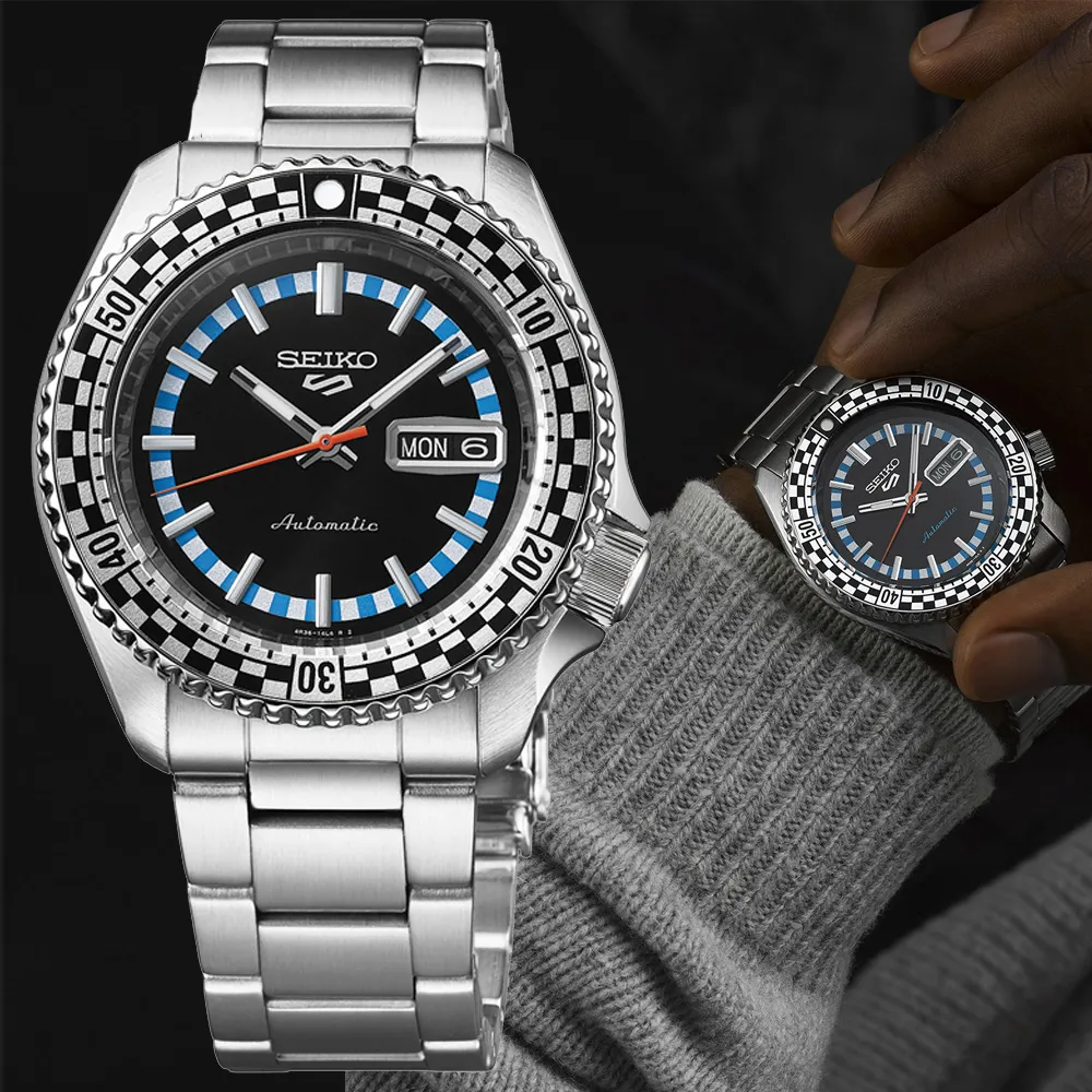 【Seiko精工】4R36-15D0D(SRPK13K1)55周年現代詮釋版潮流機械腕錶 黑色42.5mm 歷史價格詳細信息