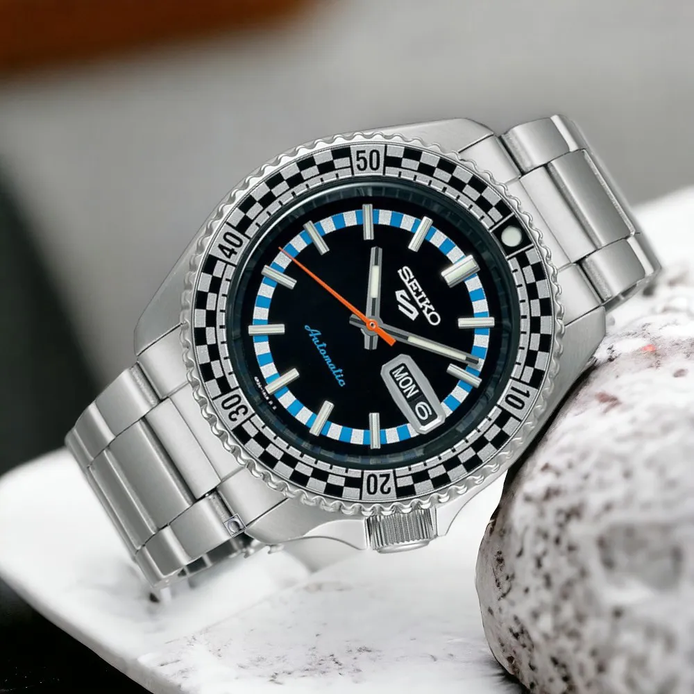 【Seiko精工】4R36-15D0D(SRPK13K1)55周年現代詮釋版潮流機械腕錶 黑色42.5mm 歷史價格詳細信息