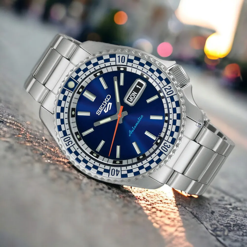 SEIKO 精工 5 Sports 賽車風格 機械腕錶-4R36-15K0D/SRPK67K1 歷史價格詳細信息