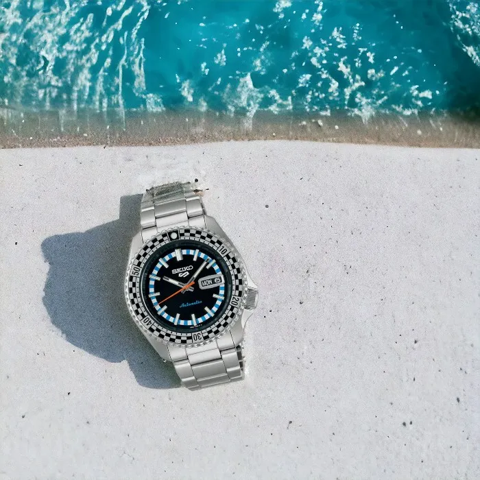 【Seiko精工】4R36-15D0D(SRPK13K1)55周年現代詮釋版潮流機械腕錶 黑色42.5mm 歷史價格詳細信息