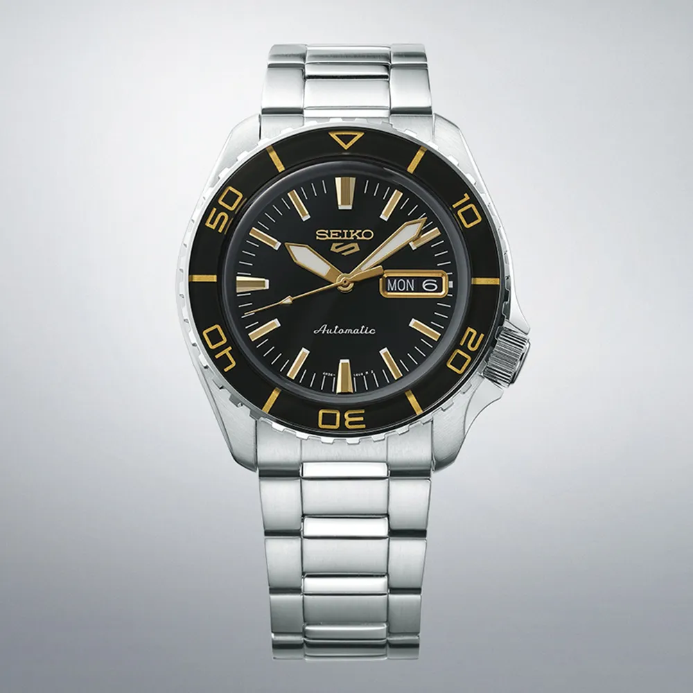 【Seiko精工】4R36-15D0D(SRPK13K1)55周年現代詮釋版潮流機械腕錶 黑色42.5mm 歷史價格詳細信息