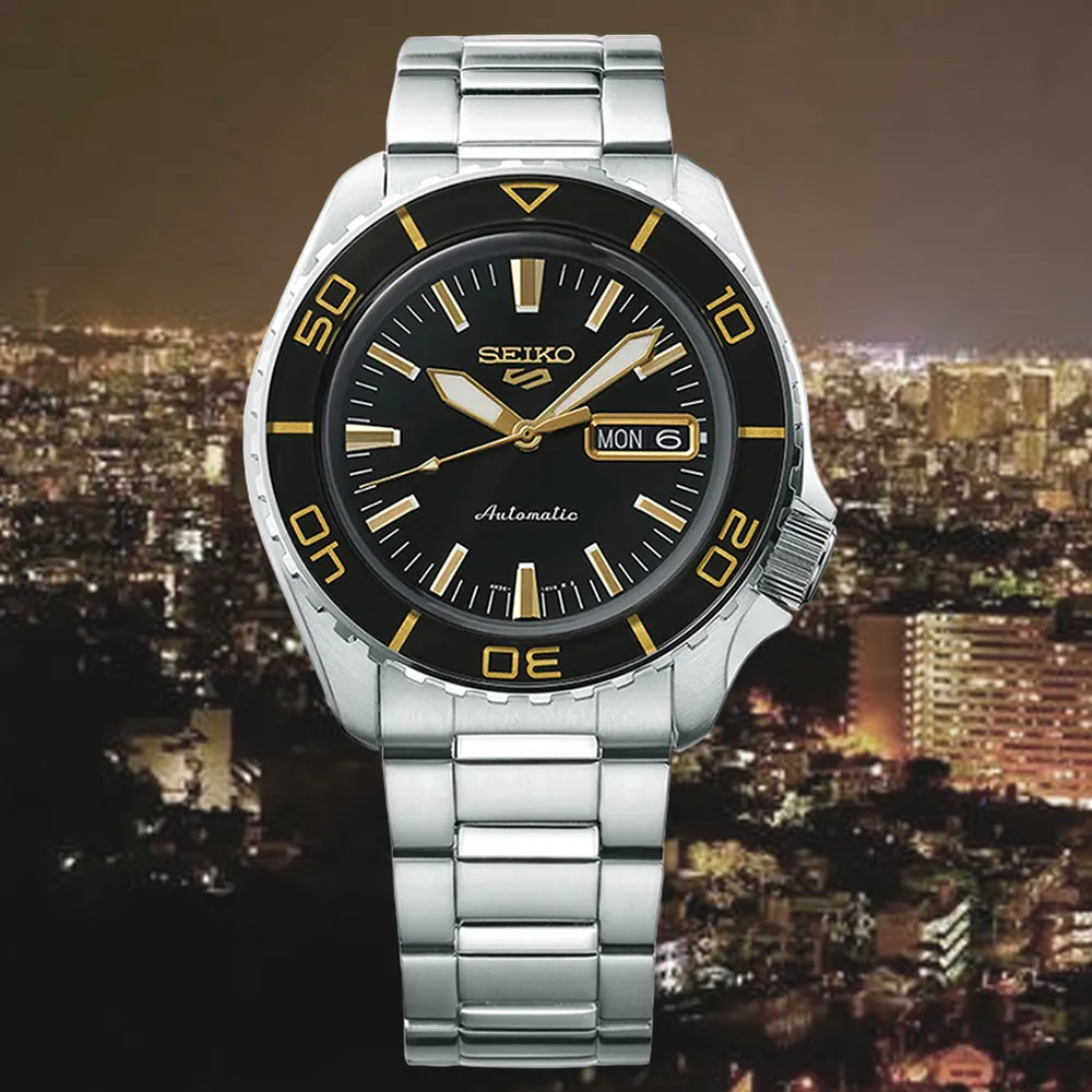 【Seiko精工】4R36-15D0D(SRPK13K1)55周年現代詮釋版潮流機械腕錶 黑色42.5mm 歷史價格詳細信息