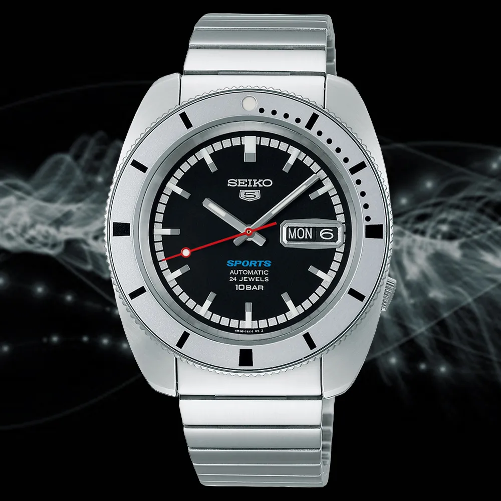 SEIKO 精工 5 Sports 系列復刻機械錶(4R36-08Z0B/SRPE77K1)藍色/42.5mm 歷史價格詳細信息
