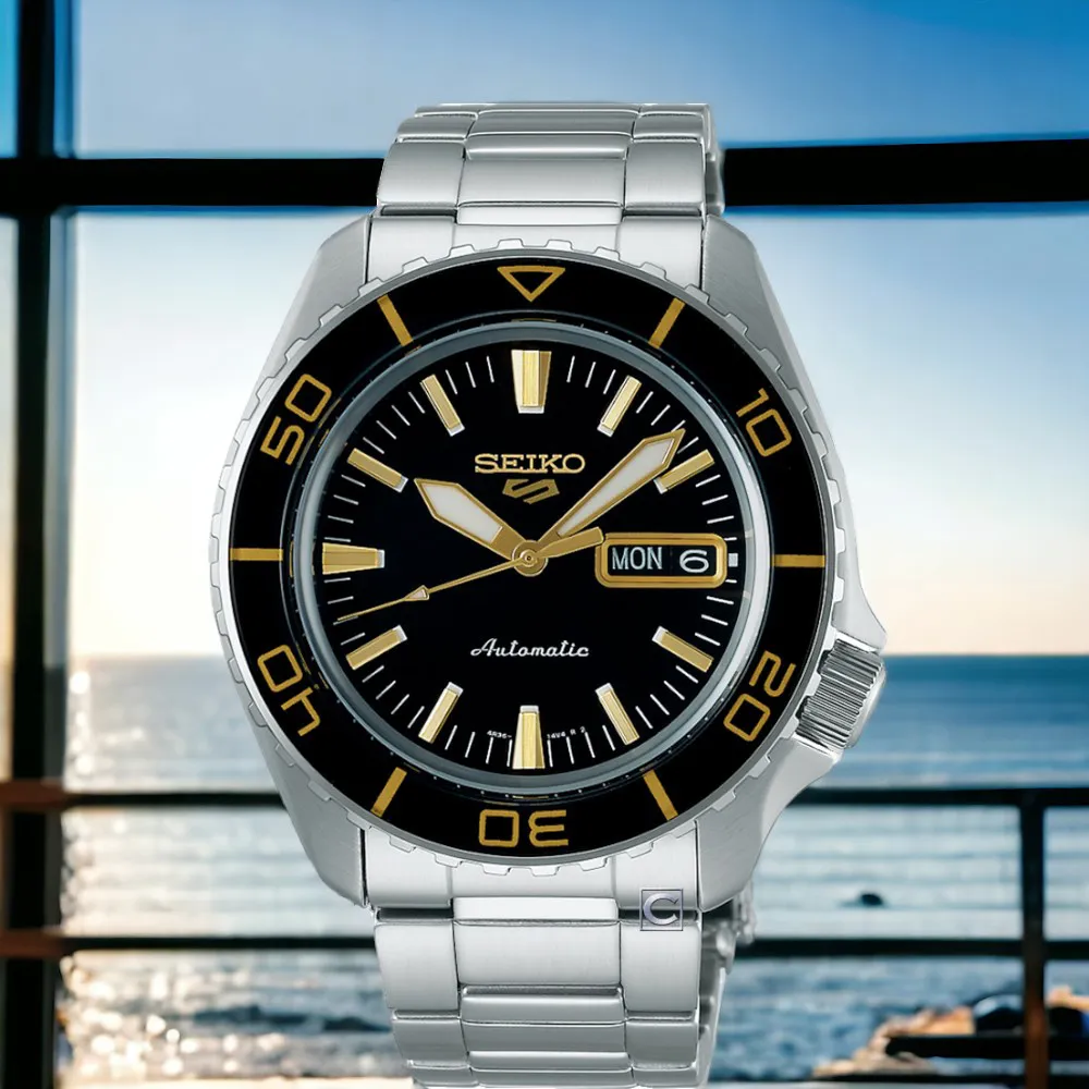 【Seiko精工】4R36-15D0D(SRPK13K1)55周年現代詮釋版潮流機械腕錶 黑色42.5mm 歷史價格詳細信息