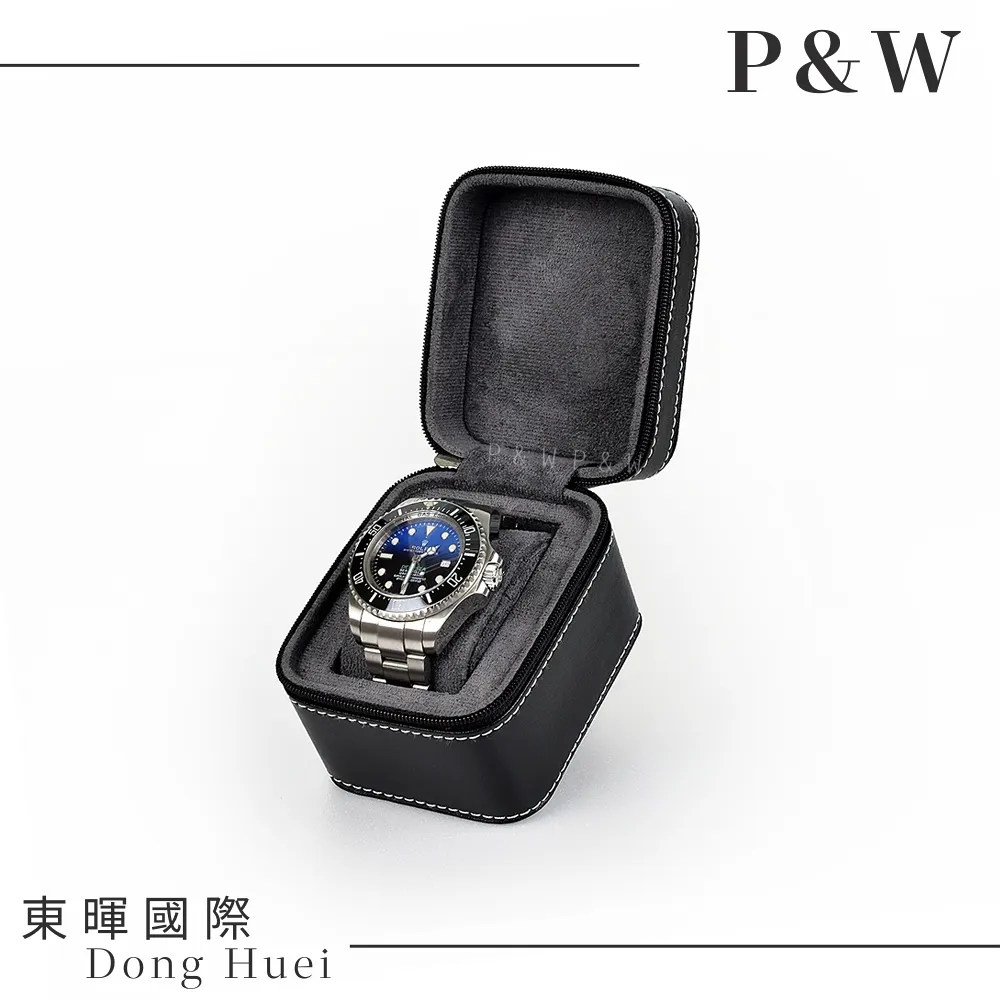 【P&W名錶收藏盒】【黑色皮革】2支裝 手工精品 錶盒 歷史價格詳細信息
