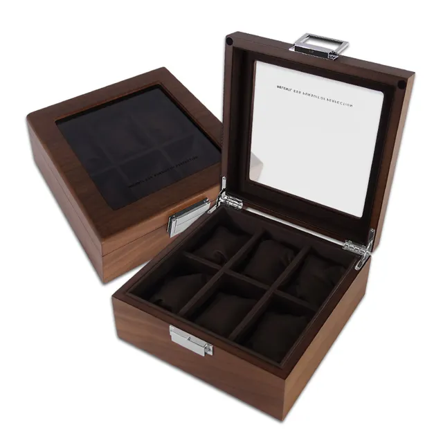 6格手錶收藏盒 配件收納 方型扣鎖 白蠟木皮 腕錶收藏盒 實木質感 - 深棕色 ＃854-A06-ASHDB 歷史價格詳細信息