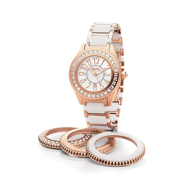 Folli Follie  晶鑽石英腕錶 附4色錶帶 歷史價格詳細信息