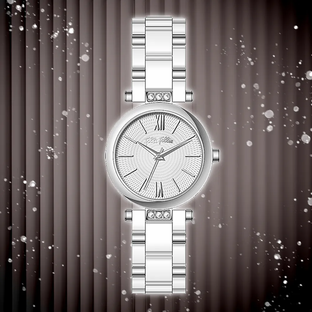 Folli Follie 芙麗芙麗 WF22B007BPEB 玫瑰黑 精緻簡約時尚穿搭 優雅刻印螺旋 陶瓷鑲鑽 女錶 手錶 歷史價格詳細信息