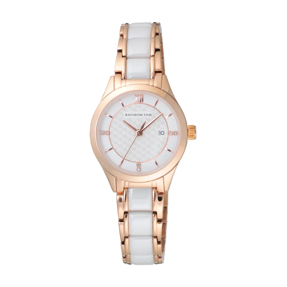 RAINBOW TIME # RT0019RL 全新品 滿鑽奢華時尚女錶 米蘭帶 (玫瑰金)＊24-WATCH_金昌 歷史價格詳細信息