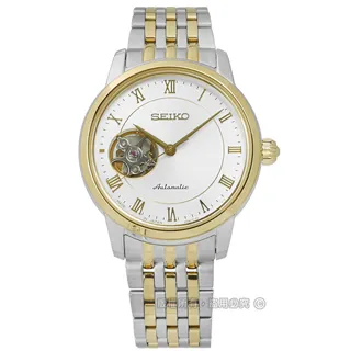 SEIKO 精工 / 4R38-01A0S.SSA859J1 / Presage 都會女伶機械不鏽鋼手錶 銀色 34mm 歷史價格詳細信息