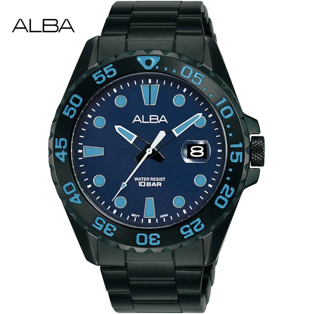 【ALBA 雅柏】潛水運動風格機械錶 Y676-X047B 41mm 現代鐘錶 歷史價格詳細信息