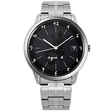 agnes b.蜥蜴皮革車線切紋ID車票夾(深灰) 歷史價格詳細信息