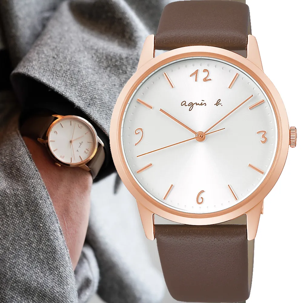 agnes b. 簡約手繪時標石英錶 (7N00-0BC0D/BG4002P1) 歷史價格詳細信息
