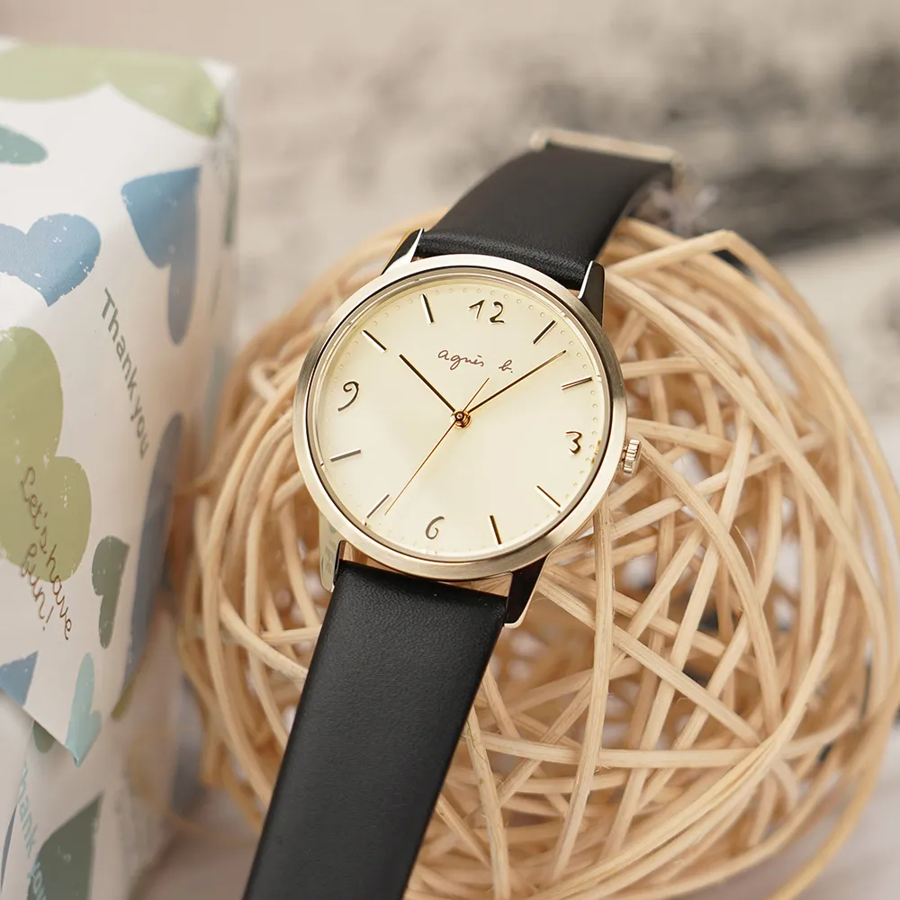 agnes b. 簡約手繪時標石英錶 (7N00-0BC0D/BG4002P1) 歷史價格詳細信息