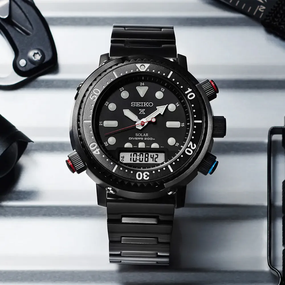 【Seiko精工】H855-00C0SD/SNJ037P1 雙顯太陽能200米潛水錶 46.9mm 歷史價格詳細信息
