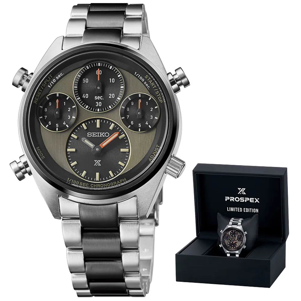SEIKO精工 PROSPEX SPEEDTIMER 限量 太陽能 三眼計時腕錶 (SFJ005P1/8A50-00C0N) 歷史價格詳細信息