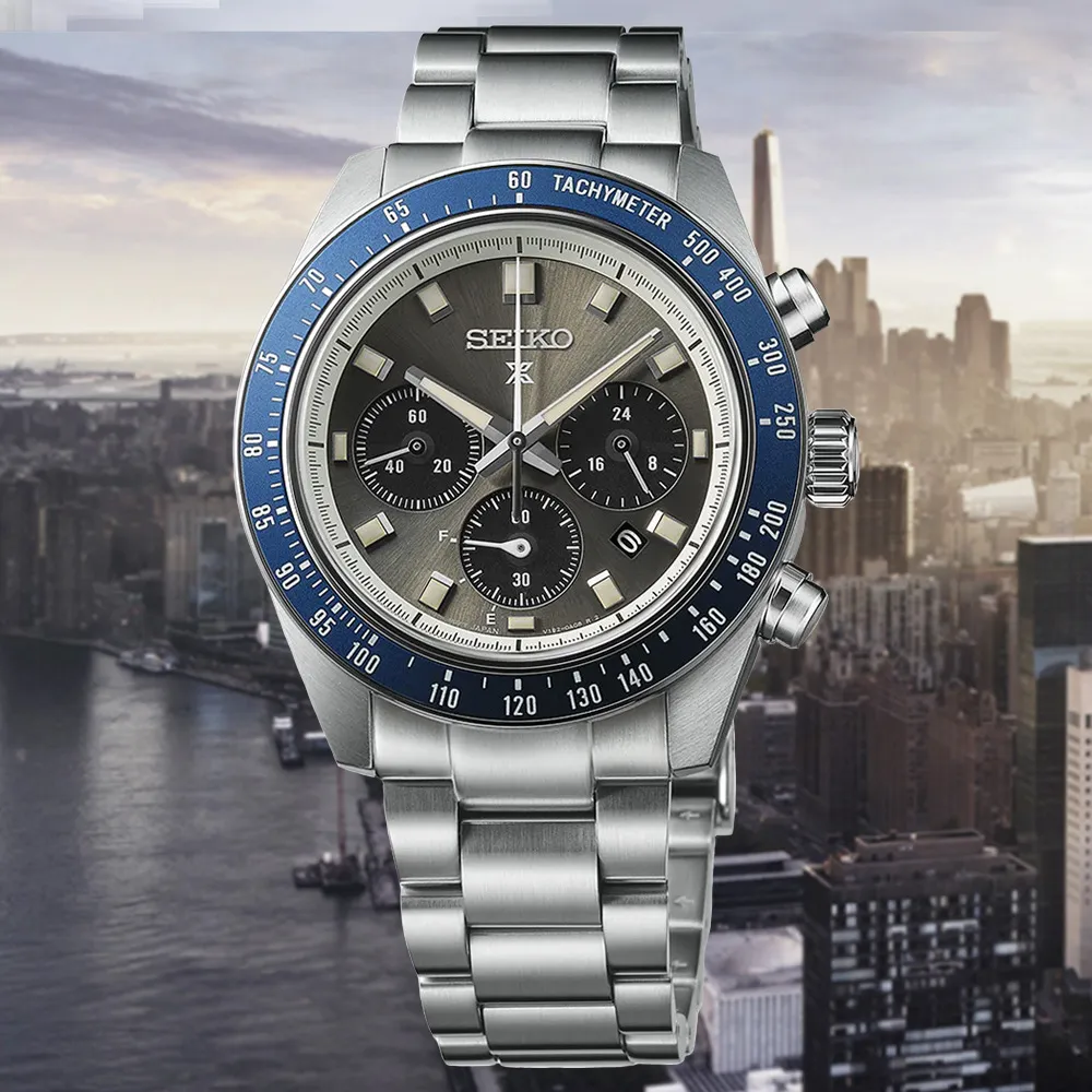 【SEIKO 精工】PROSPEX SPEEDTIMER 冰藍熊貓錶 太陽能三眼計時手錶 好禮2選1(SSC935P1/V192-0AH0U) 歷史價格詳細信息