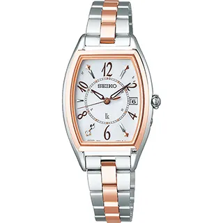 SEIKO 精工 LUKIA 鈦金屬太陽能電波女錶-24.6mm SSQW054J 1B32-0AJ0KS 歷史價格詳細信息