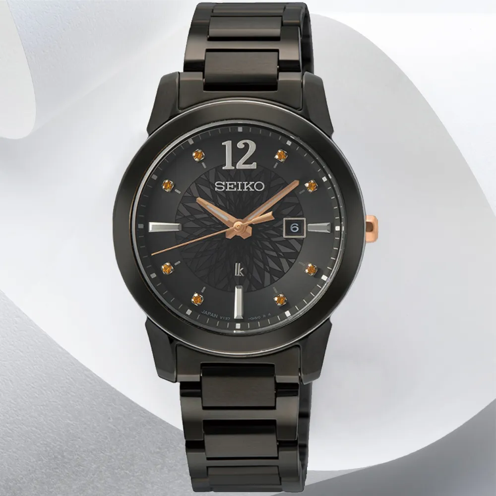 SEIKO 精工 Lukia系列 太陽能 大三針設計 時尚腕錶 (SUT413J1/V137-0DK0KS) 歷史價格詳細信息