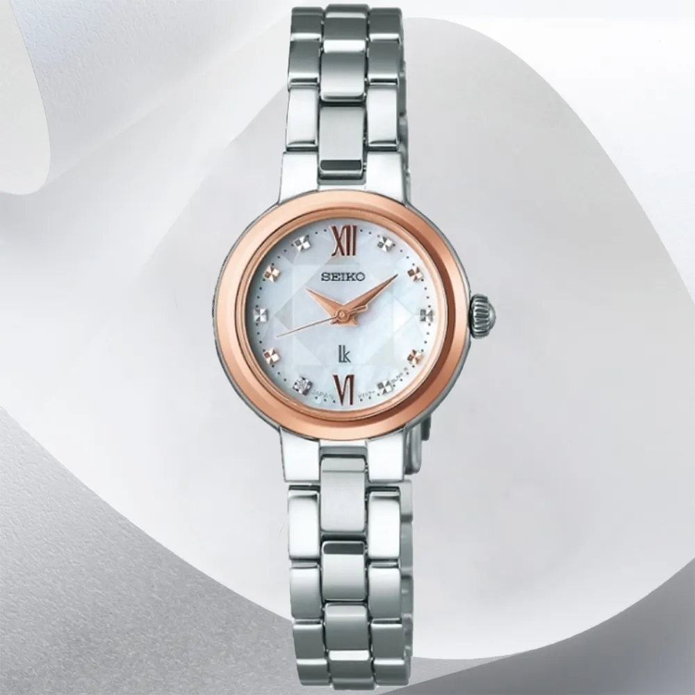 SEIKO 精工 Lukia系列 太陽能 白蝶貝 水晶玻璃腕錶 22.8mm (V117-0EG0G/SSVR136J) 歷史價格詳細信息