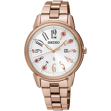 SEIKO 精工 / V137-0CT0G.SUT346J1 / Premier藍寶石水晶太陽能日期不鏽鋼手錶 銀色 31mm 歷史價格詳細信息