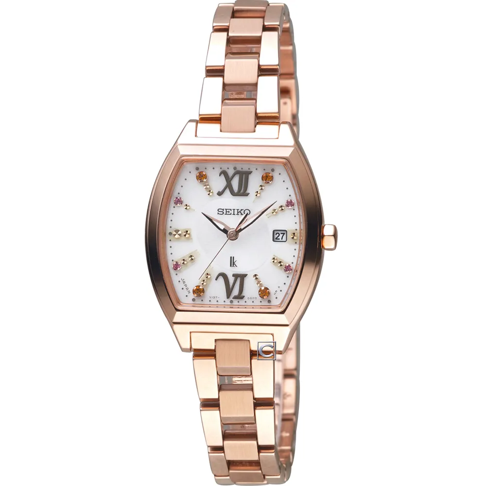 SEIKO 精工 LUKIA 魅力探索太陽能電波鈦金屬酒桶型女錶-銀/27.4mm 1B32-0AV0S(SSQW057J) 歷史價格詳細信息