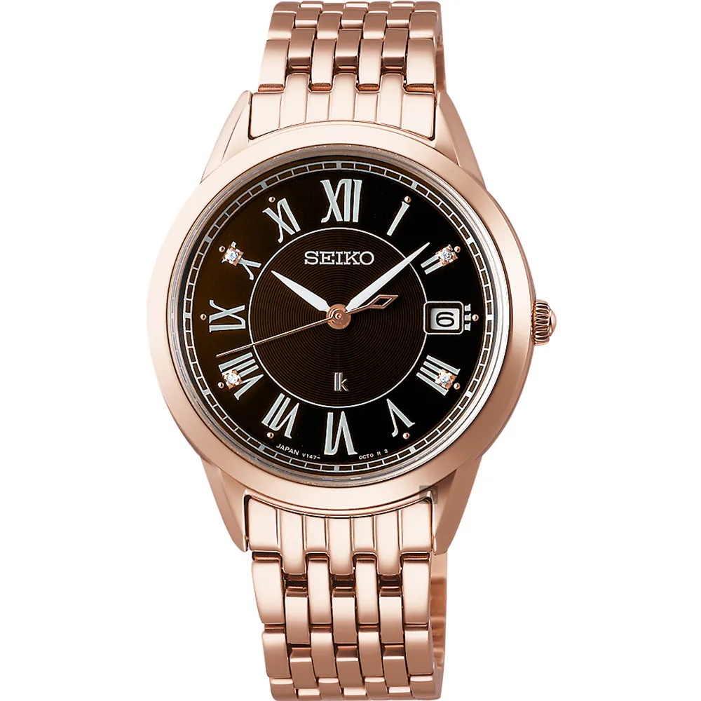 SEIKO 精工 LUKIA 太陽能真鑽酒桶型腕錶/玫瑰金/19.8mm (V117-0EE0P/SUP440J1) 歷史價格詳細信息
