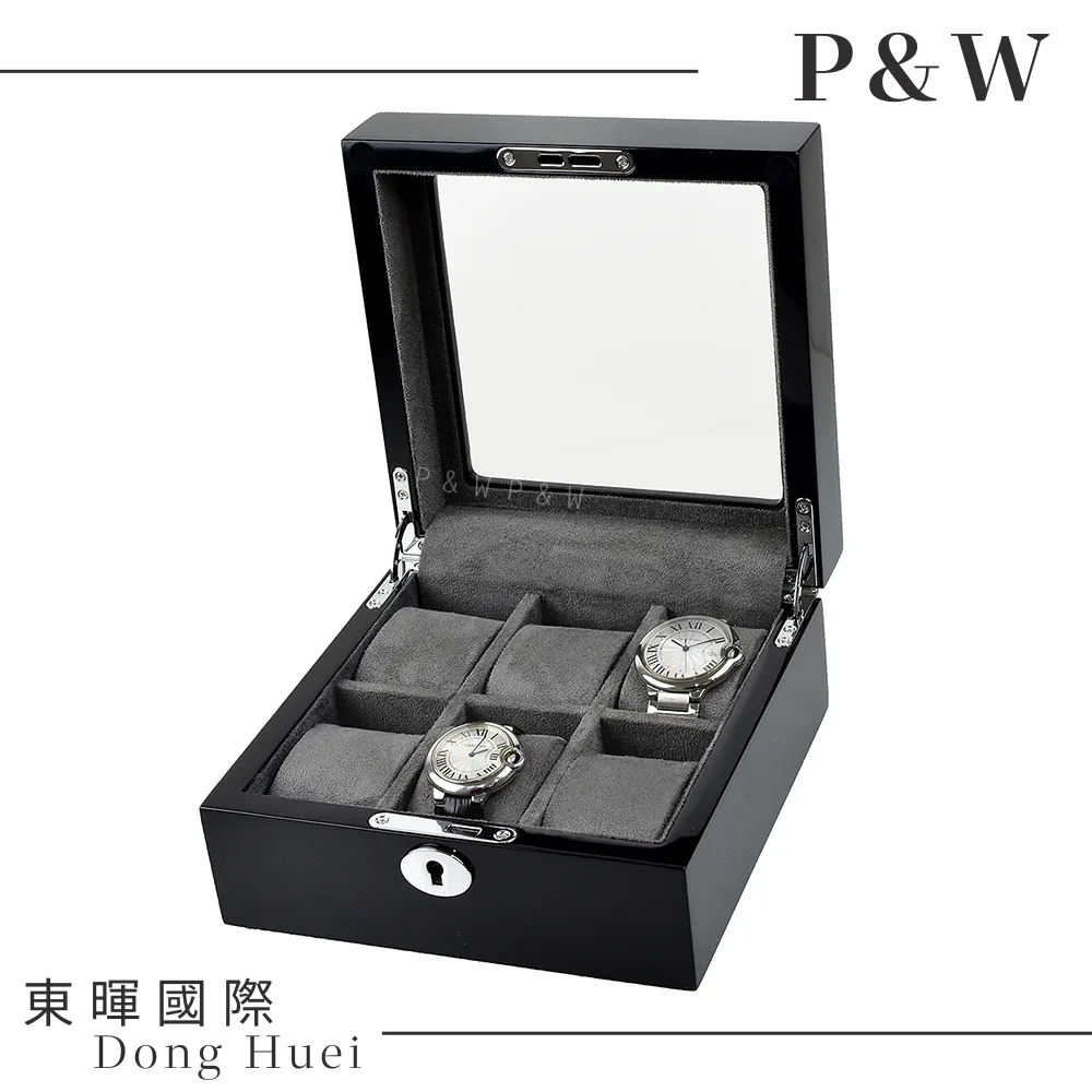 【P&W名錶收藏盒】【玻璃鏡面】 鋼琴烤漆 手工精品木盒 8只裝錶盒 歷史價格詳細信息