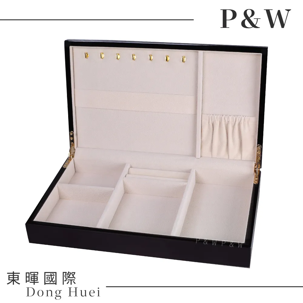 【P&W】珠寶收藏盒 木質鋼琴烤漆 手工精品 首飾盒 收納盒 錶盒 帶鎖(飾品盒 飾品收納櫃 珠寶箱) 歷史價格詳細信息