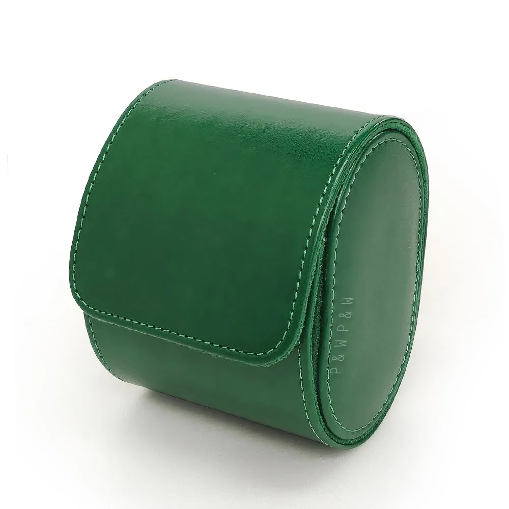 【P&W名錶收藏盒】【綠色皮革】2支裝 手工精品 錶盒 歷史價格詳細信息